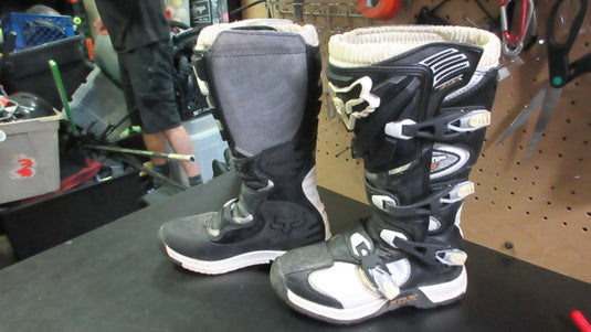 Used Fox Comp 5 Womens Motorcross Boots Size 8 - Black / White