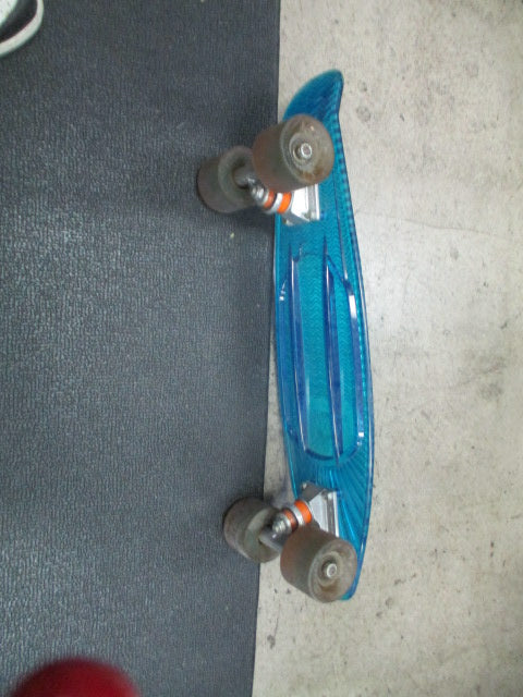 Used Sunset Penny Wave Skateboard Complete LED 22" Blue