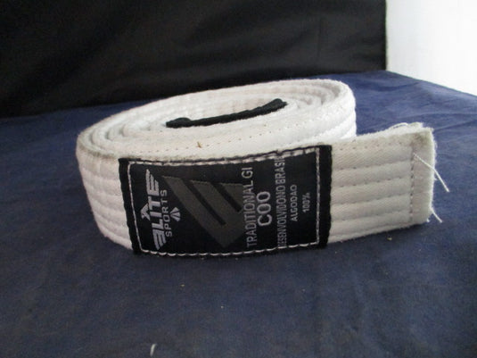 Used Elite Sports Martial Arts White Belt Size C00