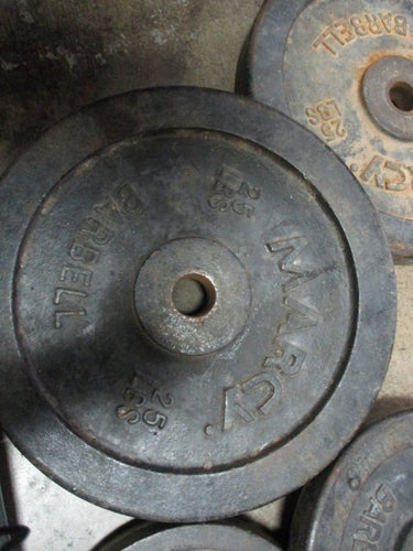 Used Marcy Cast Iron 25 LB Weight Plate