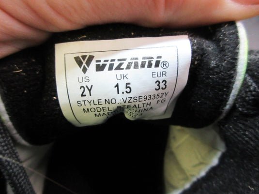 Used Vizari Stealth FG Soccer Cleats - Youth 2
