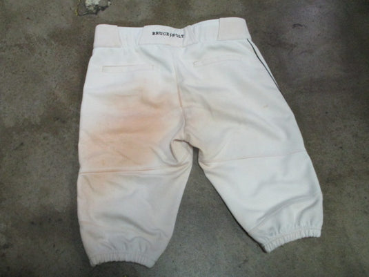 Used Bruce Bolt Baseball Shorts in White and Maroon Size Small