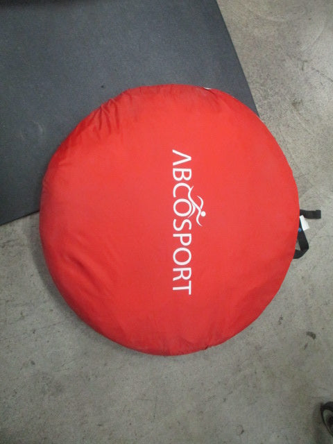 Used Abcosport Pop-Up Cabana Beach Tent - Stock Photo