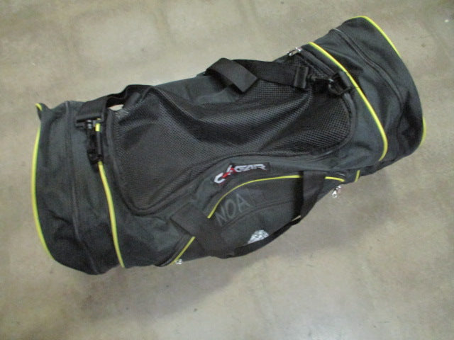 Load image into Gallery viewer, Used C Gear Black Yellow Gym Equipment Duffle Bag
