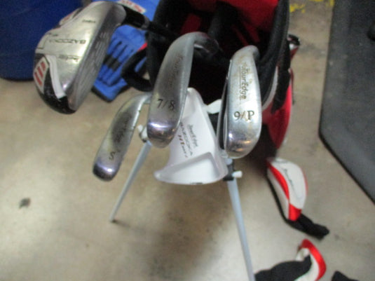 Used Tour Edge HT Max JR  8 Piece Complete Set With Bag Lefty Set