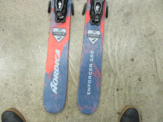 Used Nordica Enforcer 100 Powder 169cm Downhill Skis W/ AT Bindings