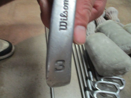 Used Wilson Pro Staff Tour Oversized Iron Set 3-9, Driver,3W,5W Missing 6- RH