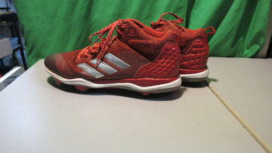 Used Under Armour Black White Metal Baseball Cleat Size 13