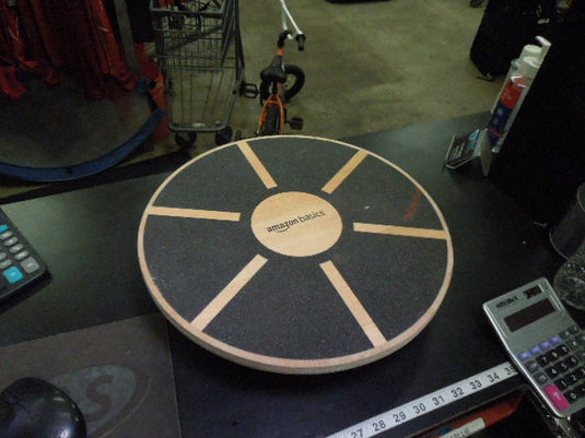 Used Amazon Basics Wooden Circle Balance Board