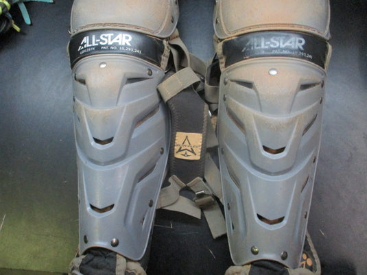 Used All-Star System 7 Catchers Shin Guards - (9-12)