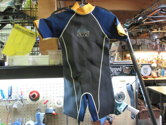 Load image into Gallery viewer, Used SWS Skiwarm Classic Shorty Junior Wetsuit - Size 10
