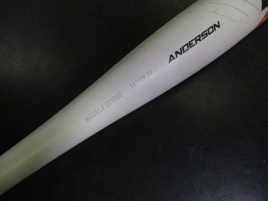 Used Anderson Flex Slowpitch Softball 1 Piece End Loaded Bat 34 in 28 oz -6