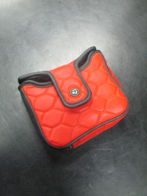 Used TaylorMade Golf Spider Oversized Putter Head Cover OS Red Black Headcover