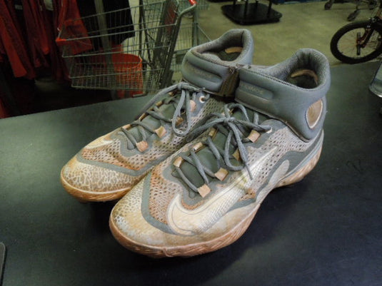 Used Nike Alpha Huarache Elite 4 Mid Metal Baseball Cleats Size 13.5