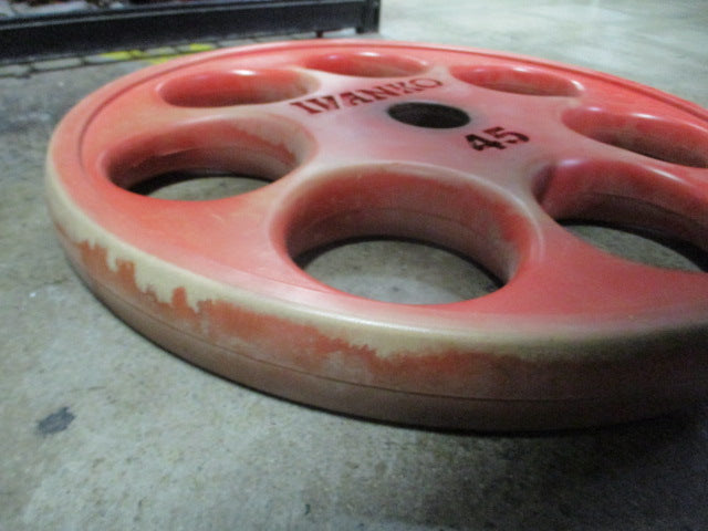 Load image into Gallery viewer, Used Ivanko Revolver 45LB Rubber Weight Plate

