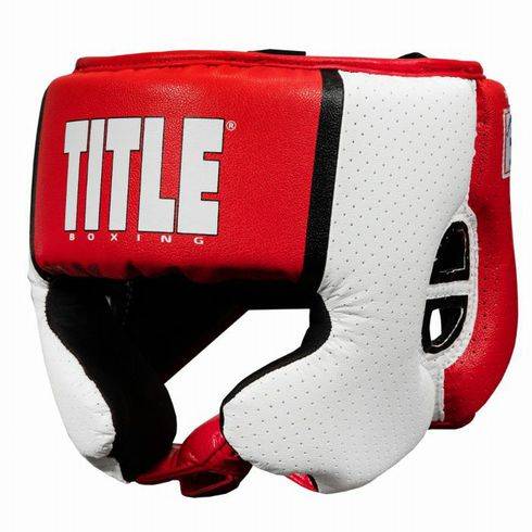 Load image into Gallery viewer, New Title Aerovent Elite USA Boxing Competition Headgear w/ Cheeks
