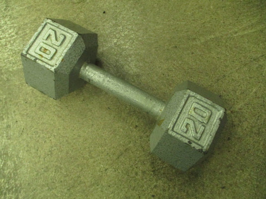 Used 20lb Cast Iron Hex Dumbbell