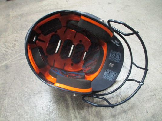 Used Schutt Navy Batting Helmet w/ Mask