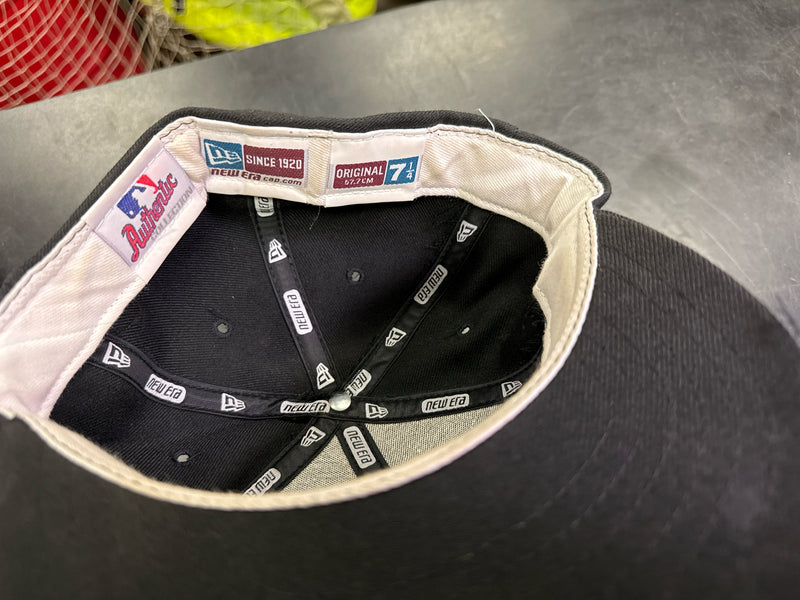 Load image into Gallery viewer, Used New Era Low Profile Umpire Fitted Cap Size 7 1/4
