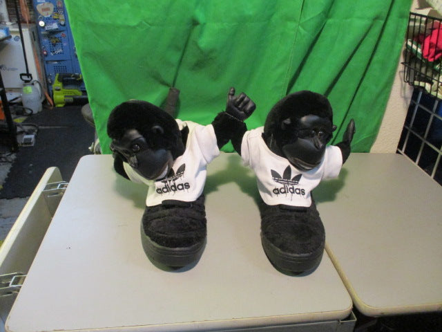 Load image into Gallery viewer, Adidas Originals Jeremy Scott Gorilla Plush Sneakers Black Size 11
