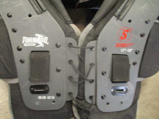 Used Schutt Tornado Football Shoulder Pads Size Adult Medium