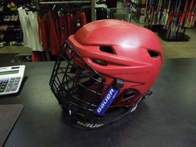 Load image into Gallery viewer, Used Easton E700 Hockey Helmet with a Bauer RBE III Jr. Mask Size Youth Small
