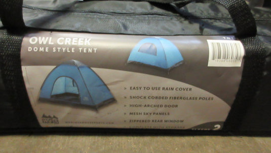 New WFS Owl Creek 2 Person Dome Tent 7' x 5' x 52