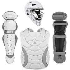 New All-Star Heiress Fastpitch Series Catcher's Set Kit Size Medium Ages 9-12