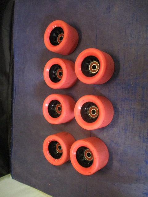 Load image into Gallery viewer, Used Pink Roller Skate Wheels Set of 7
