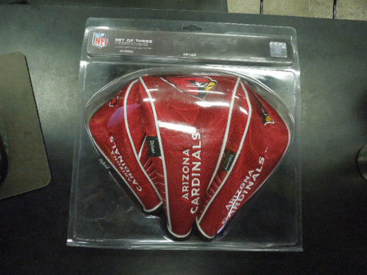 Like New NFL Cardinals Driver, Hybrid and Wood Head Cover Set