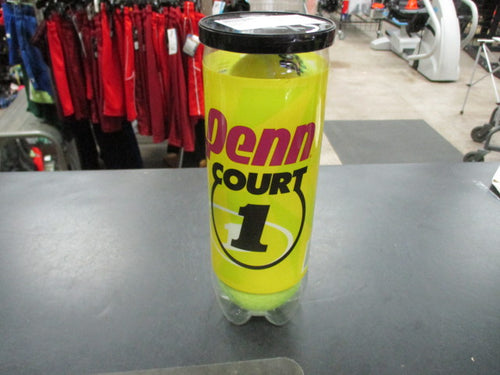 Used Penn Court 1 Pack Of 3 Tennis Balls
