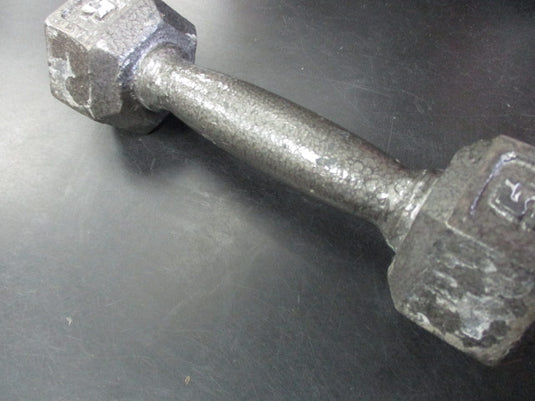 Used Cast Iron 5 LB Dumbbell