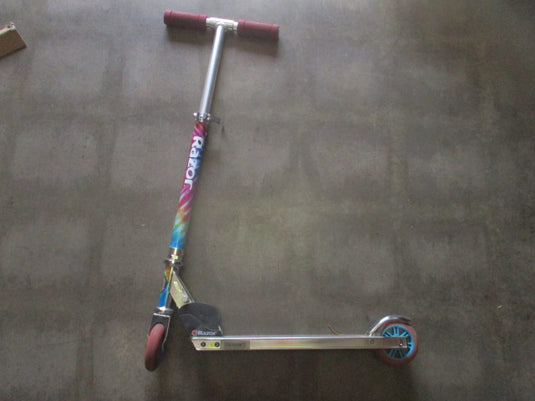 Used Razor Tye Dye Rainbow Foldable Scooter