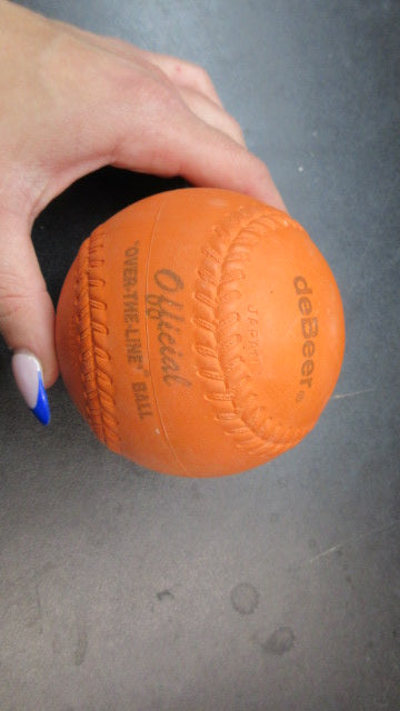 Load image into Gallery viewer, Used DeBeer Orange Over The Line Rubber 12 Inch Softball
