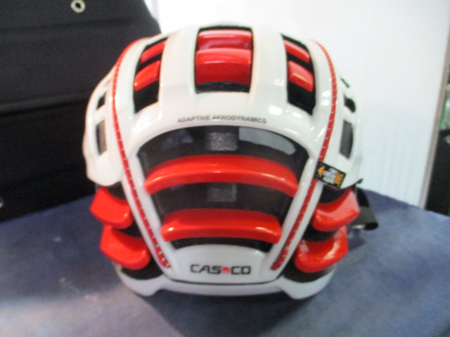 Load image into Gallery viewer, Used Casco SPEEDairo White Bicycle Helmet w/ Visor Size Medium (54-59cm)
