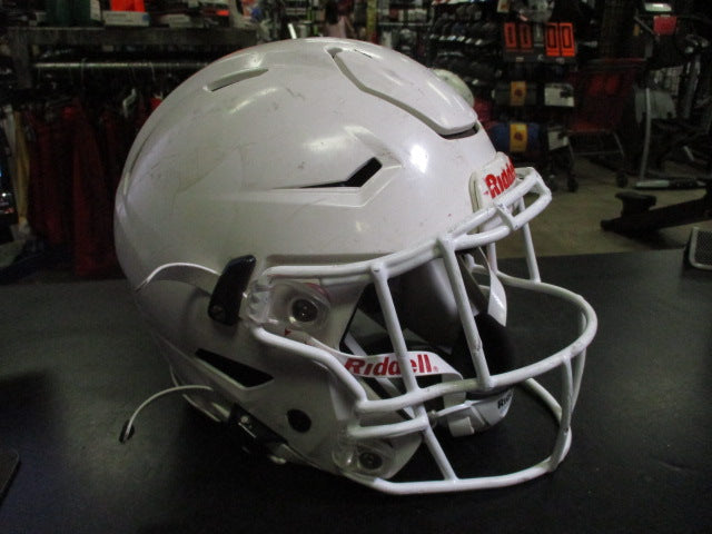 Load image into Gallery viewer, Used Riddell Speedflex White Football Helmet Size Youth Medium
