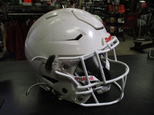 Used Riddell Speedflex White Football Helmet Size Youth Medium