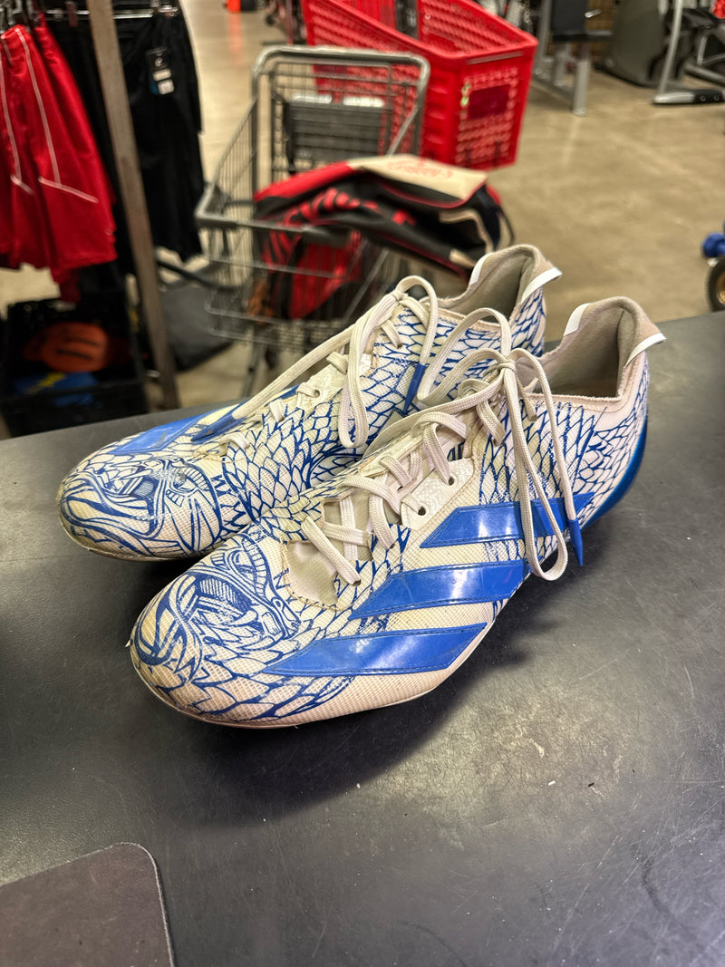Load image into Gallery viewer, Used Adidas Adizeo Electric 2 Football Cleats Size 12
