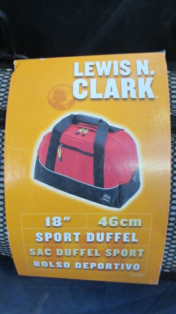 Load image into Gallery viewer, Used Lewis N Clark 18&quot; Sport Duffle Bag - plastic wear
