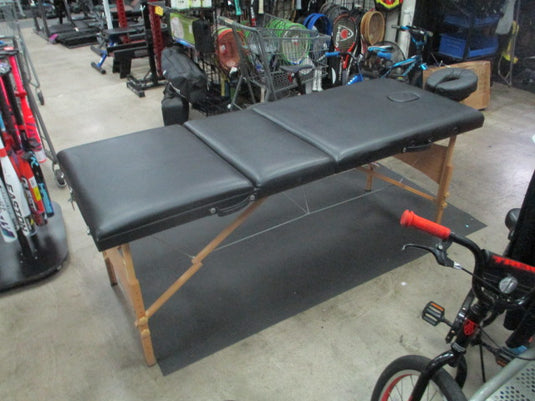 Used Black Folding Massage Table