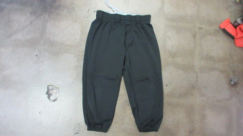 Used Wilson Black Elastic Bottom Baseball Pant - Youth XL (Hole on Left Knee)