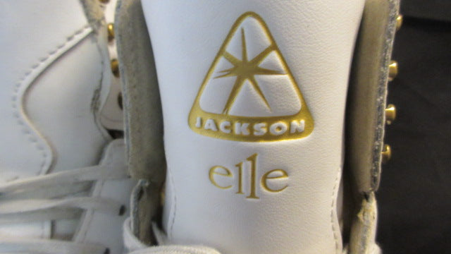 Load image into Gallery viewer, Used Jackson Elle Ice Skates Adult Size 8B - small wear
