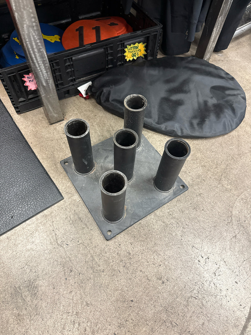Load image into Gallery viewer, Used Olympic Bar Holder, Bolt Down Stand with 5 Holes
