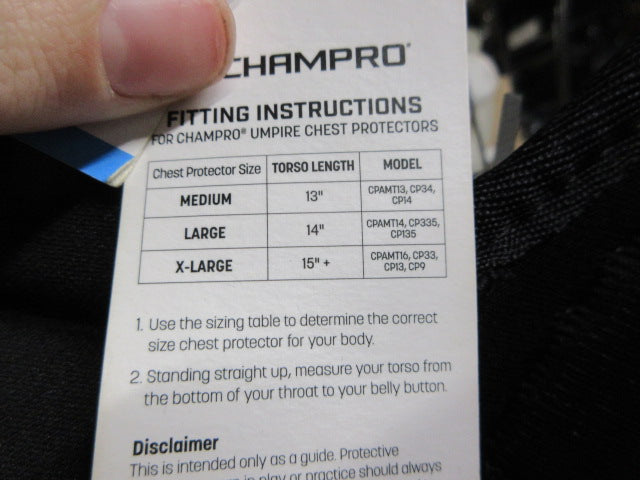 Load image into Gallery viewer, Used Champro MVP Umpire Inside Chest Protector - XL
