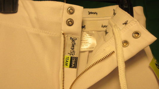 Intensity Softball Pants Adult Small - White