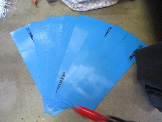 Load image into Gallery viewer, Used Kwik Goal Flat Rectangle Markers 4" H x 16.625" W Blue Set of 8
