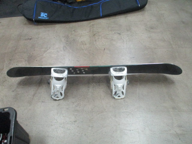 Load image into Gallery viewer, Used 5150 UICE Snowboard w/ Burton Freestyle Bindings - 159 cm - small wear
