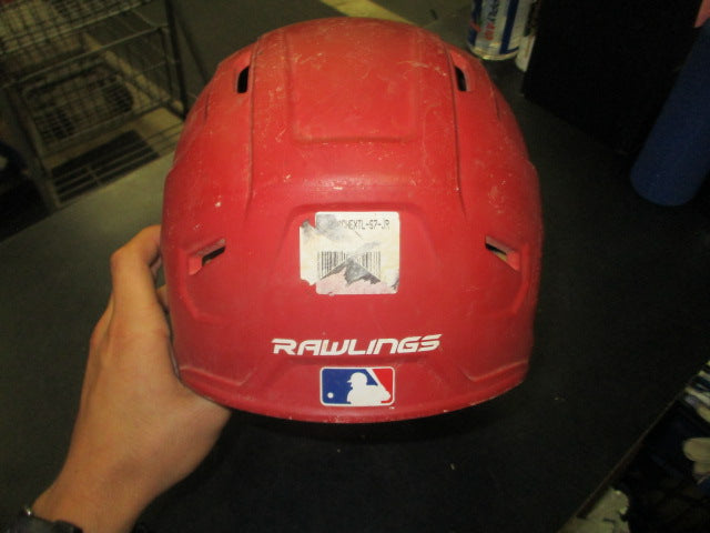 Load image into Gallery viewer, Used Rawlings Rev A Jr Batting Helmet With Cheek Guard in Red Size 6 3/8 -7 1/8
