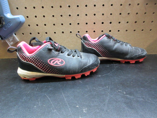 Used Rawlings Division Low Softball Cleats - Size Youth 11