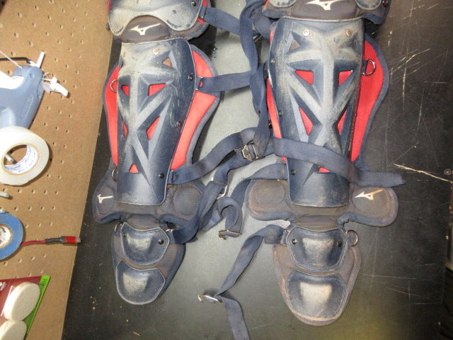 Load image into Gallery viewer, Used Mizuno Samurai Catcher's Shin Guards - Size Youth 14.5"
